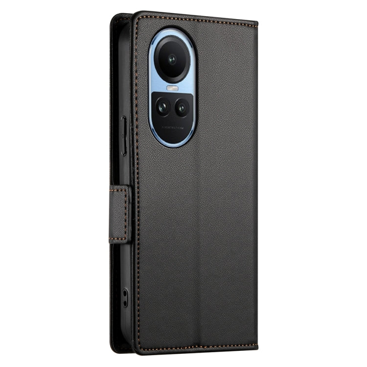 For OPPO Reno10 / Reno10 Pro Global Side Buckle Magnetic Frosted Leather Phone Case