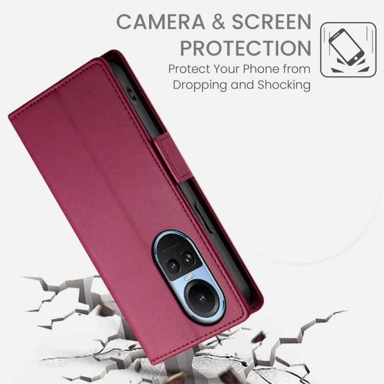 For OPPO Reno10 / Reno10 Pro Global Side Buckle Magnetic Frosted Leather Phone Case