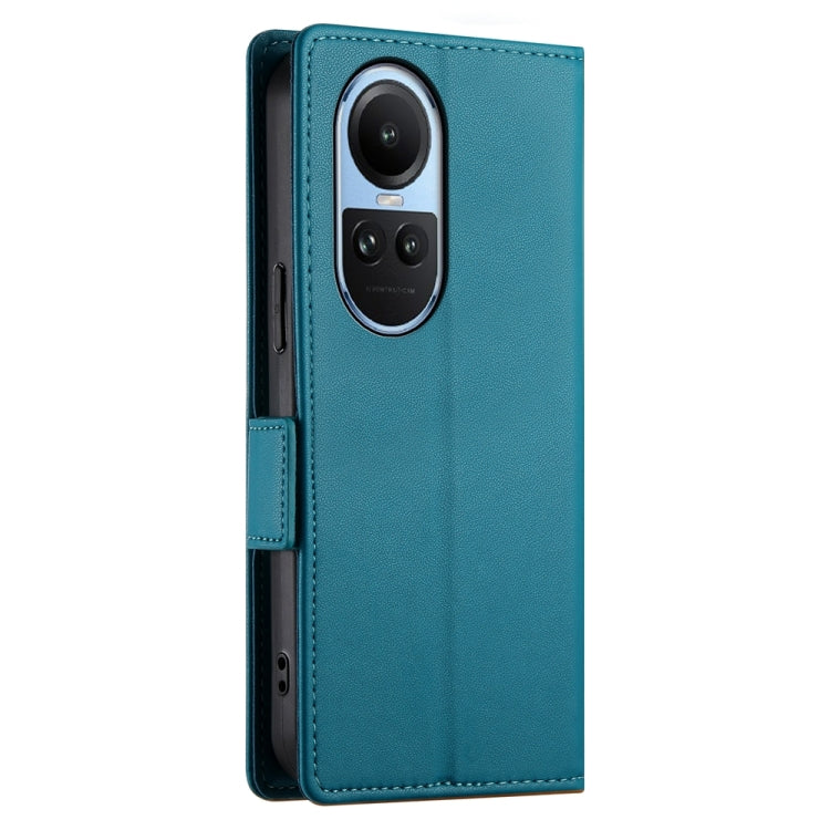 For OPPO Reno10 / Reno10 Pro Global Side Buckle Magnetic Frosted Leather Phone Case