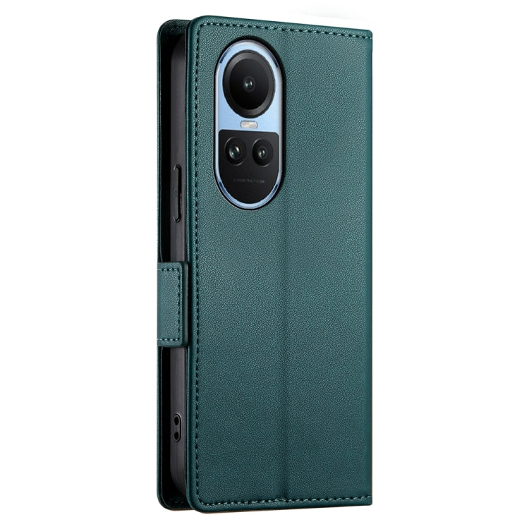 For OPPO Reno10 / Reno10 Pro Global Side Buckle Magnetic Frosted Leather Phone Case