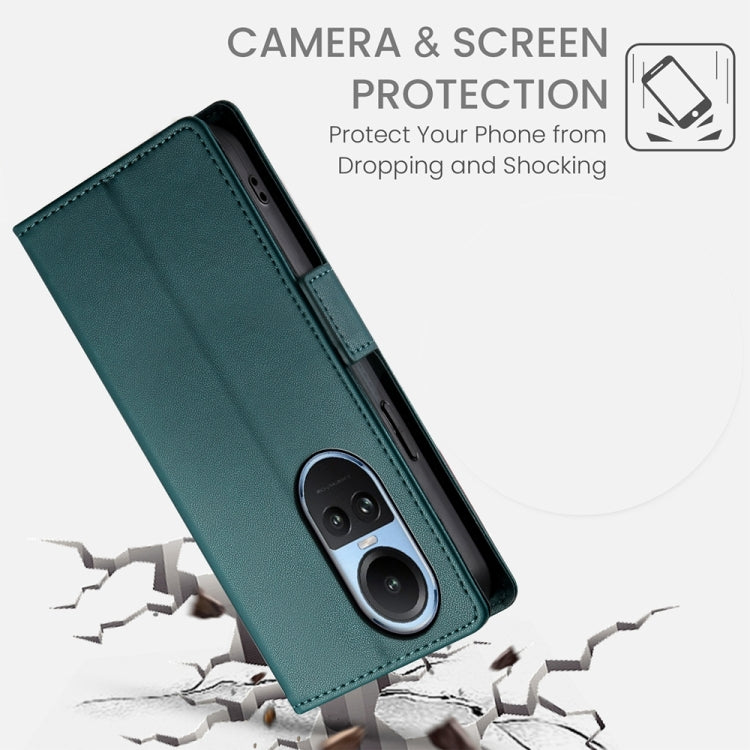 For OPPO Reno10 / Reno10 Pro Global Side Buckle Magnetic Frosted Leather Phone Case