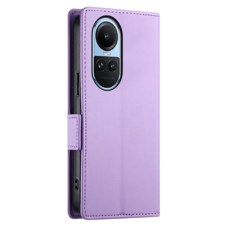 For OPPO Reno10 / Reno10 Pro Global Side Buckle Magnetic Frosted Leather Phone Case