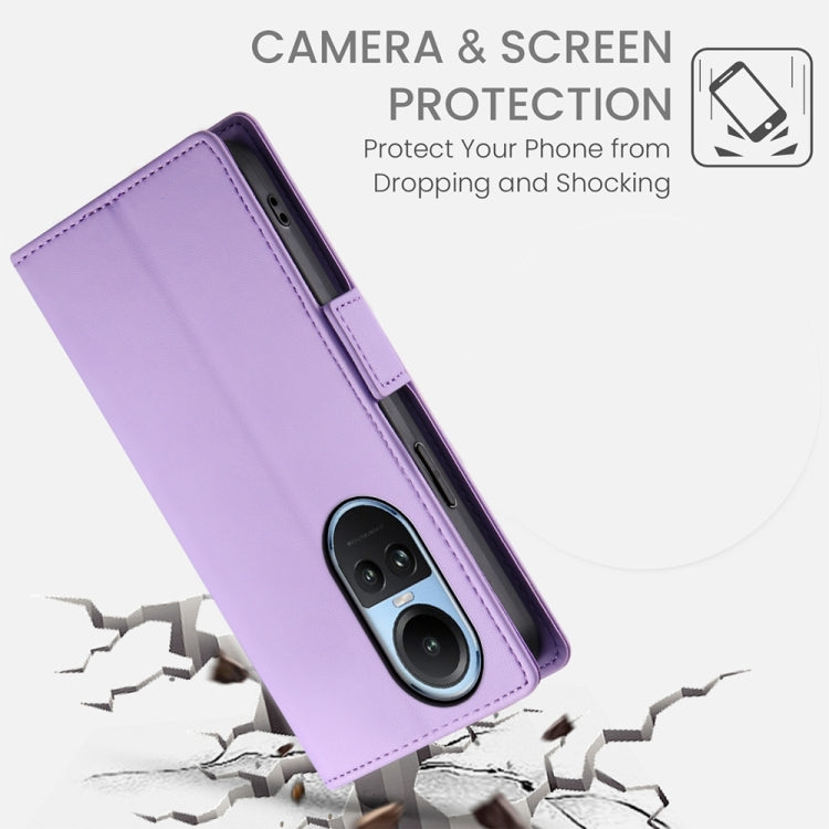 For OPPO Reno10 / Reno10 Pro Global Side Buckle Magnetic Frosted Leather Phone Case