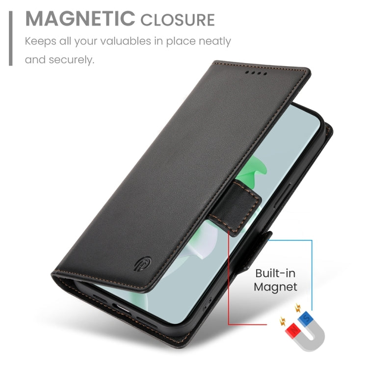 For OPPO Reno11 5G Global Side Buckle Magnetic Frosted Leather Phone Case