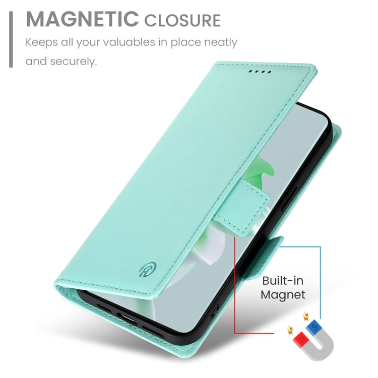 For OPPO Reno11 5G Global Side Buckle Magnetic Frosted Leather Phone Case