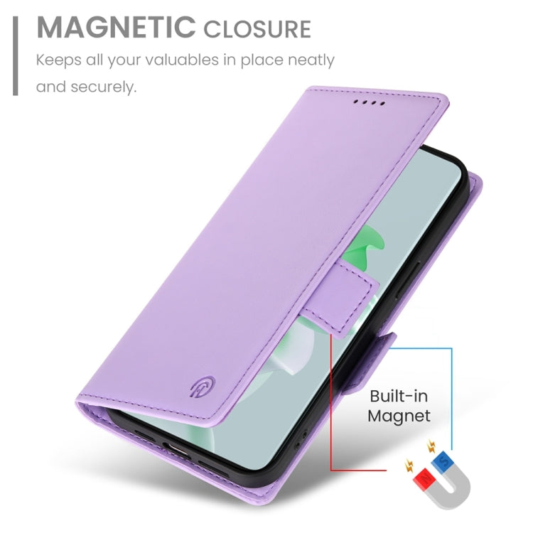 For OPPO Reno11 5G Global Side Buckle Magnetic Frosted Leather Phone Case