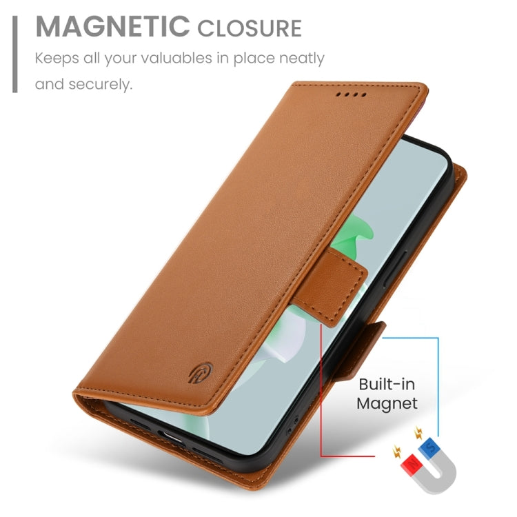 For OPPO Reno11 5G Global Side Buckle Magnetic Frosted Leather Phone Case