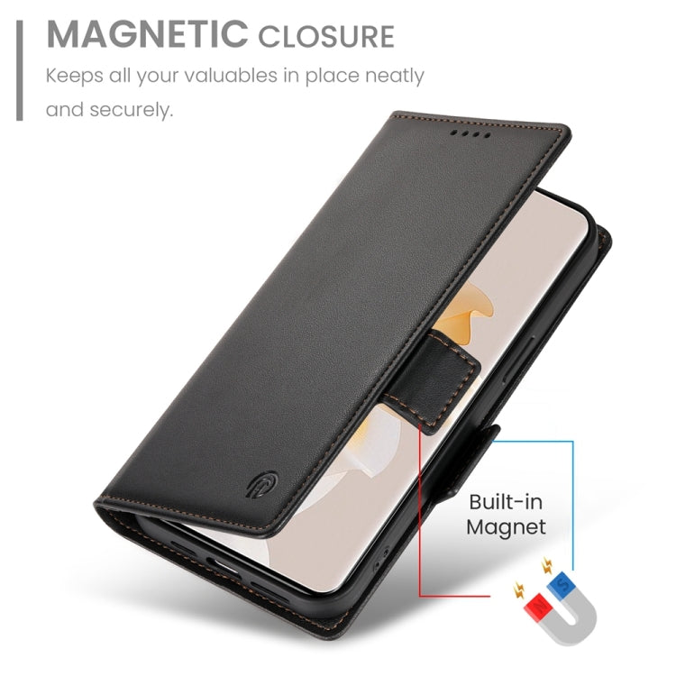 For OPPO Reno11 Pro 5G Global Side Buckle Magnetic Frosted Leather Phone Case