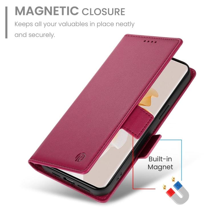 For OPPO Reno11 Pro 5G Global Side Buckle Magnetic Frosted Leather Phone Case