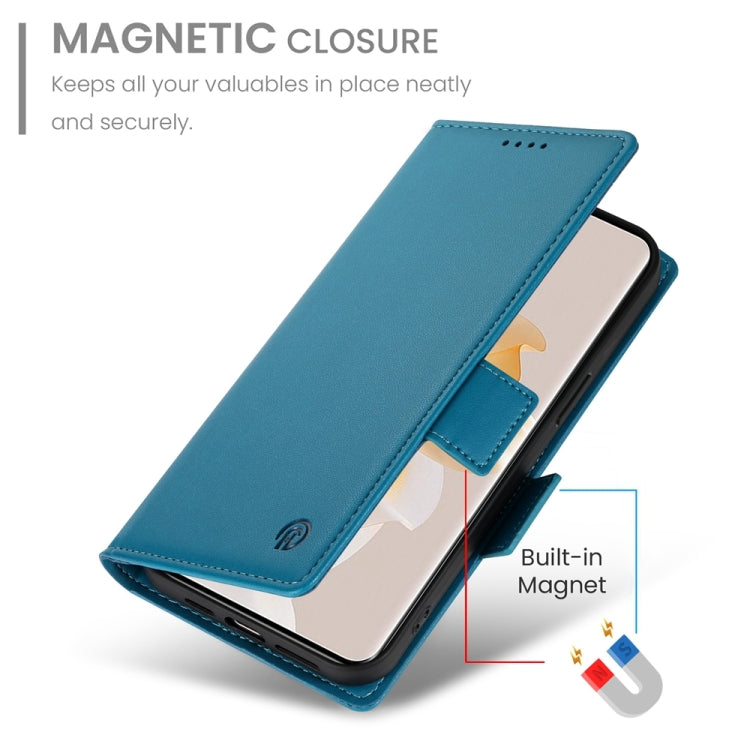 For OPPO Reno11 Pro 5G Global Side Buckle Magnetic Frosted Leather Phone Case