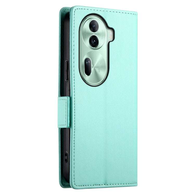 For OPPO Reno11 Pro 5G Global Side Buckle Magnetic Frosted Leather Phone Case