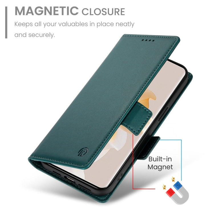 For OPPO Reno11 Pro 5G Global Side Buckle Magnetic Frosted Leather Phone Case
