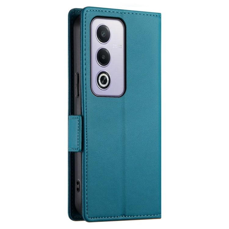 For OPPO A5 5G Global / A3 Pro 5G Side Buckle Magnetic Frosted Leather Phone Case