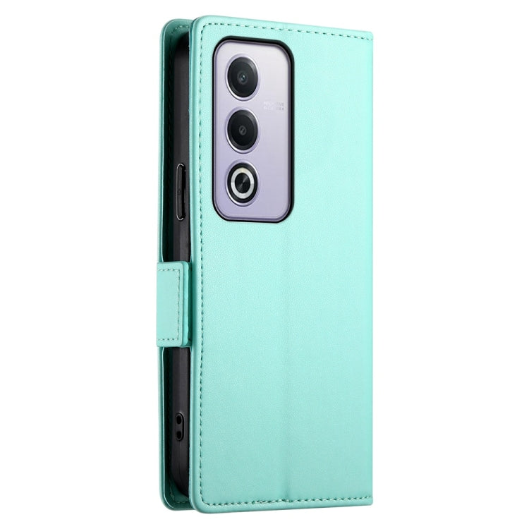 For OPPO A5 5G Global / A3 Pro 5G Side Buckle Magnetic Frosted Leather Phone Case