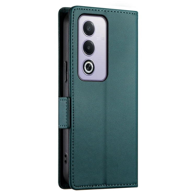 For OPPO A5 5G Global / A3 Pro 5G Side Buckle Magnetic Frosted Leather Phone Case