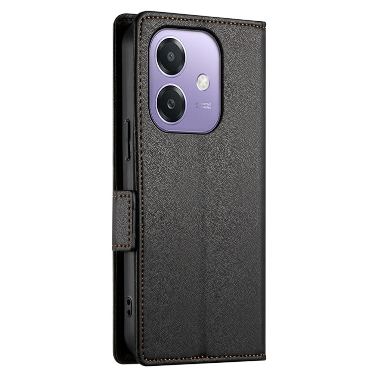 For OPPO A5x 5G / A3 4G / 5G / A3X 4G / 5G Side Buckle Magnetic Frosted Leather Phone Case