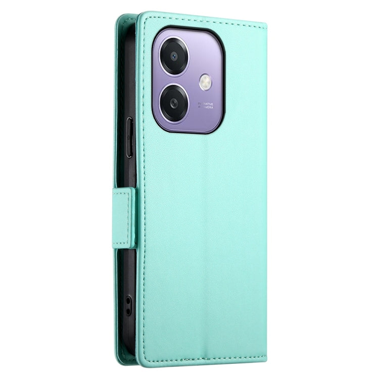 For OPPO A5x 5G / A3 4G / 5G / A3X 4G / 5G Side Buckle Magnetic Frosted Leather Phone Case