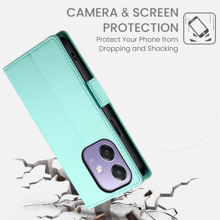 For OPPO A5x 5G / A3 4G / 5G / A3X 4G / 5G Side Buckle Magnetic Frosted Leather Phone Case