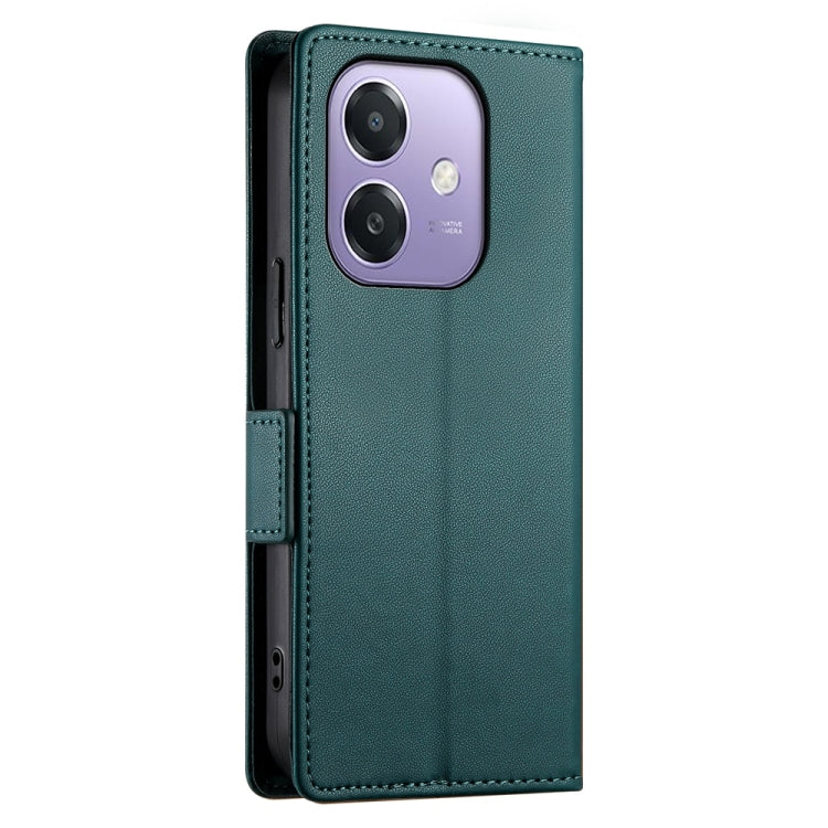 For OPPO A5x 5G / A3 4G / 5G / A3X 4G / 5G Side Buckle Magnetic Frosted Leather Phone Case