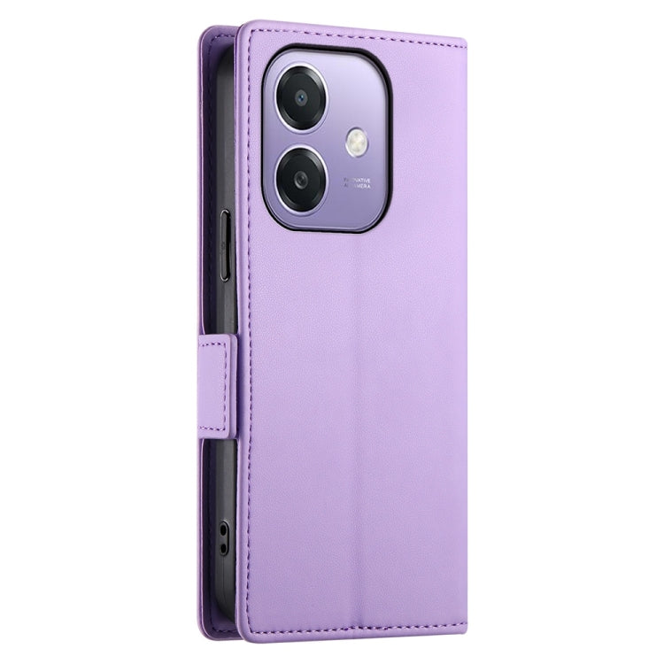 For OPPO A5x 5G / A3 4G / 5G / A3X 4G / 5G Side Buckle Magnetic Frosted Leather Phone Case