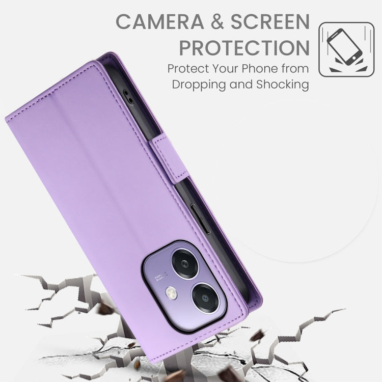 For OPPO A5x 5G / A3 4G / 5G / A3X 4G / 5G Side Buckle Magnetic Frosted Leather Phone Case