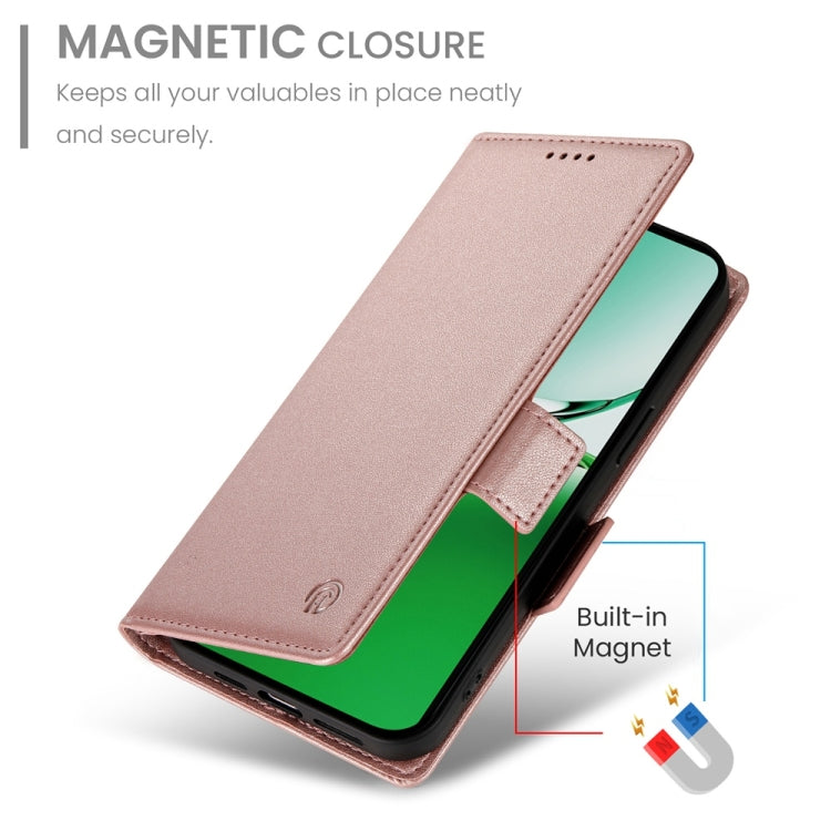 For OPPO Reno12 F 4G / 5G / F27 India Side Buckle Magnetic Frosted Leather Phone Case