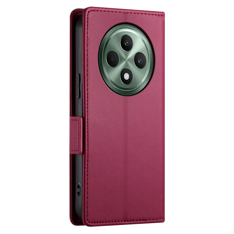 For OPPO Reno12 F 4G / 5G / F27 India Side Buckle Magnetic Frosted Leather Phone Case