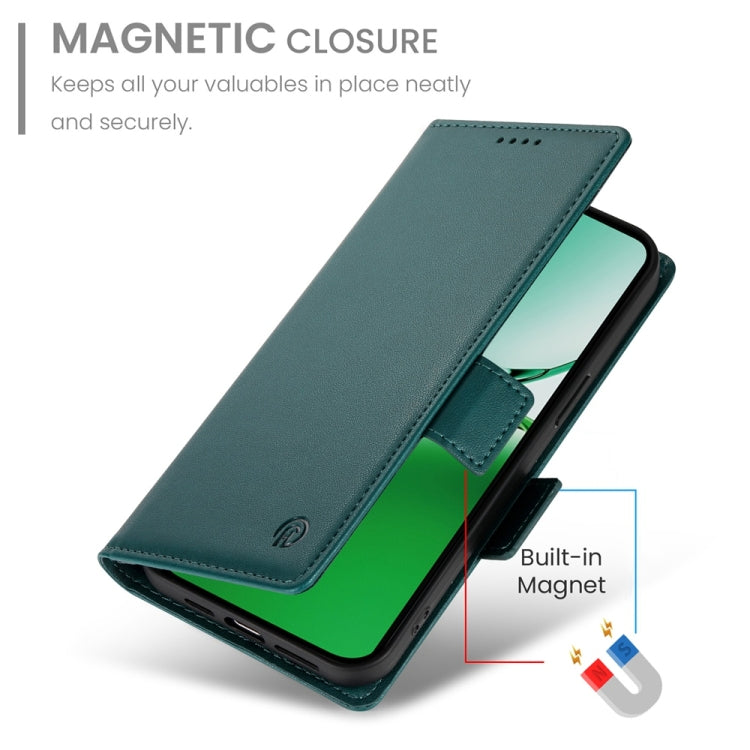 For OPPO Reno12 F 4G / 5G / F27 India Side Buckle Magnetic Frosted Leather Phone Case