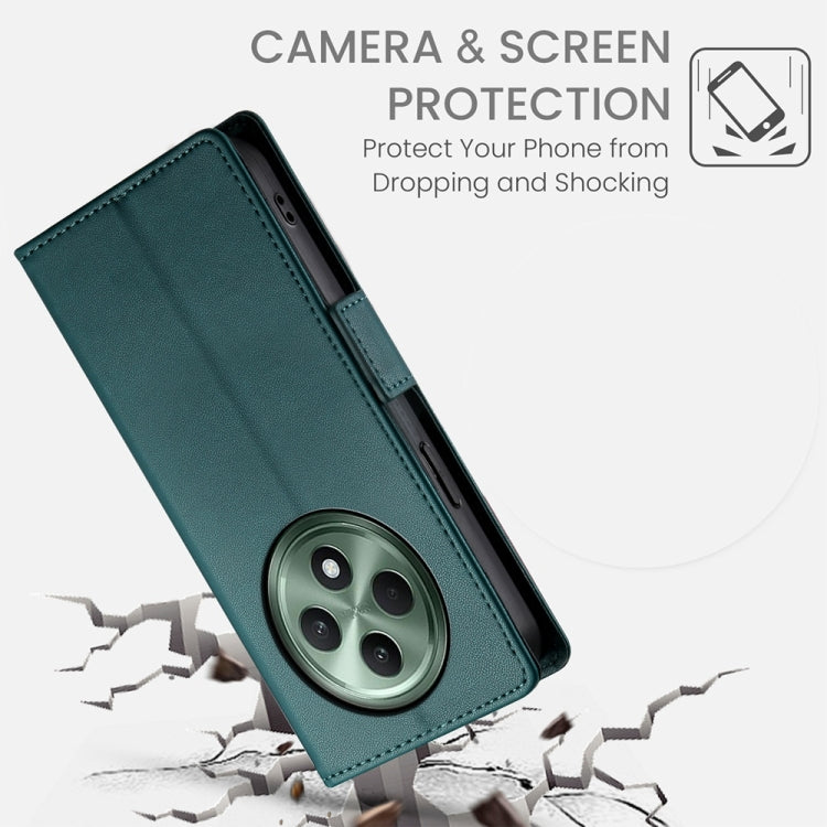 For OPPO Reno12 F 4G / 5G / F27 India Side Buckle Magnetic Frosted Leather Phone Case