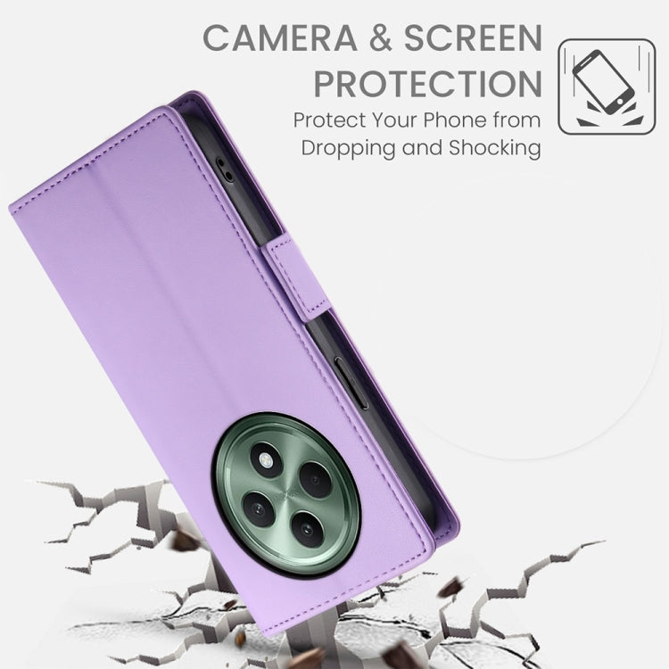 For OPPO Reno12 F 4G / 5G / F27 India Side Buckle Magnetic Frosted Leather Phone Case