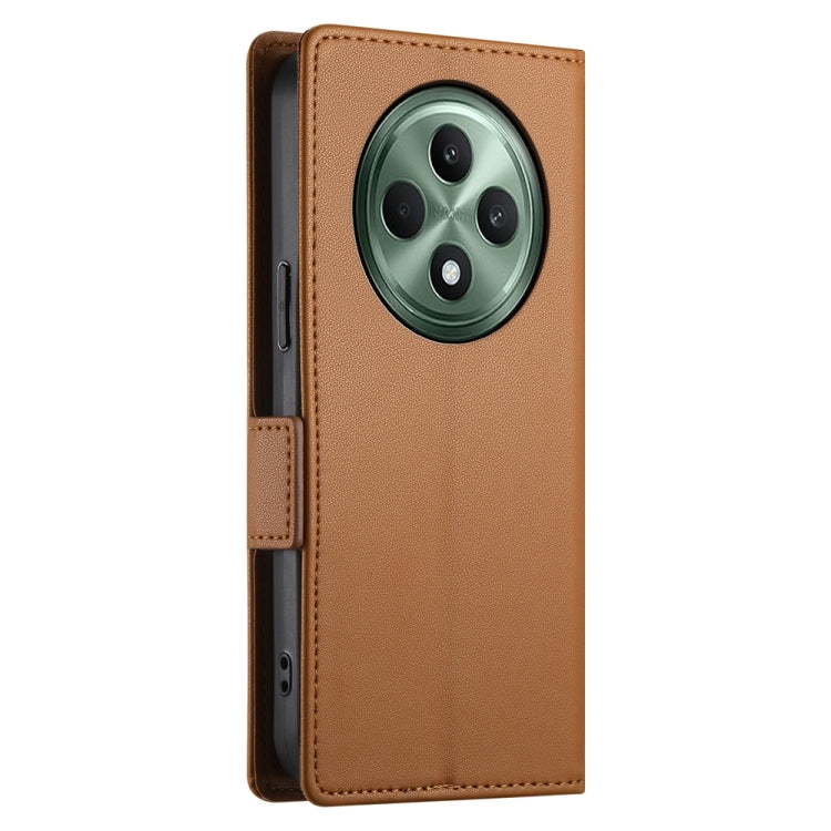 For OPPO Reno12 F 4G / 5G / F27 India Side Buckle Magnetic Frosted Leather Phone Case