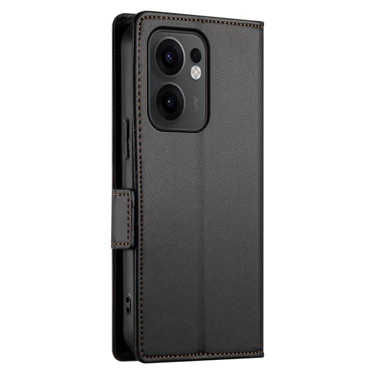 For OPPO Reno13 F 4G / 5G Side Buckle Magnetic Frosted Leather Phone Case