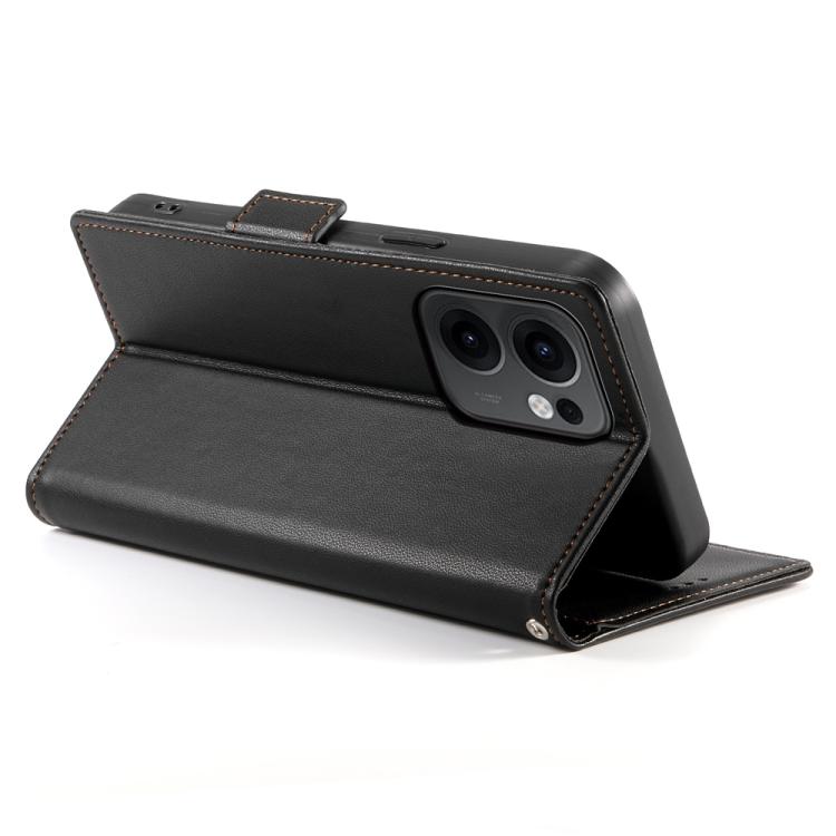 For OPPO Reno13 F 4G / 5G Side Buckle Magnetic Frosted Leather Phone Case