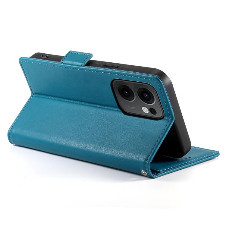 For OPPO Reno13 F 4G / 5G Side Buckle Magnetic Frosted Leather Phone Case