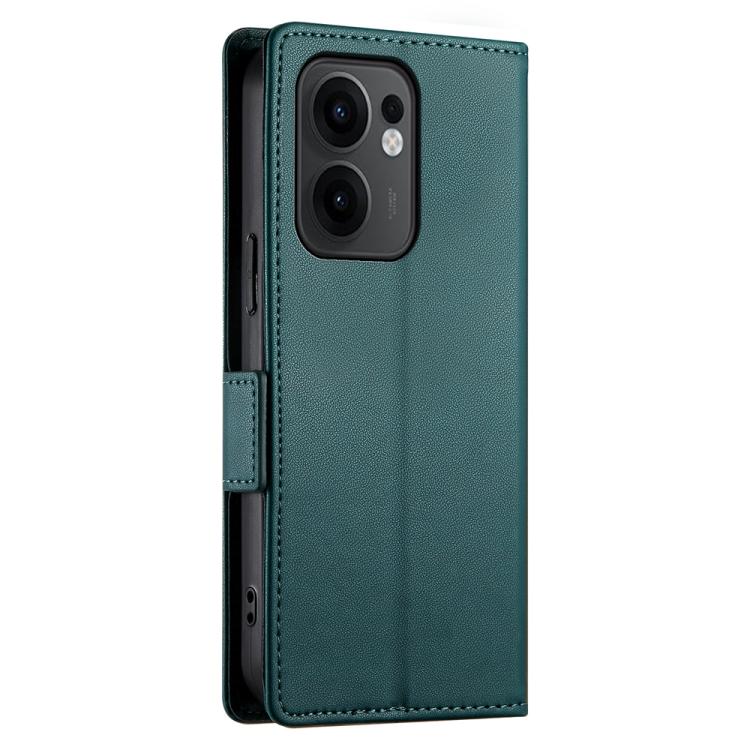 For OPPO Reno13 F 4G / 5G Side Buckle Magnetic Frosted Leather Phone Case