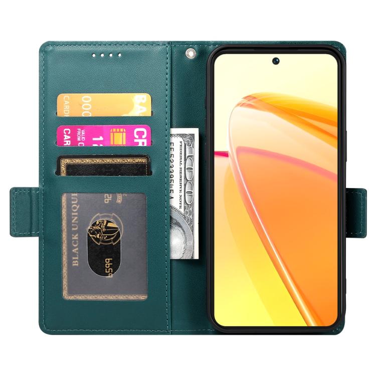For OPPO Reno13 F 4G / 5G Side Buckle Magnetic Frosted Leather Phone Case
