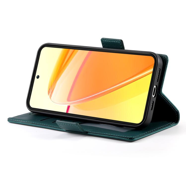 For OPPO Reno13 F 4G / 5G Side Buckle Magnetic Frosted Leather Phone Case