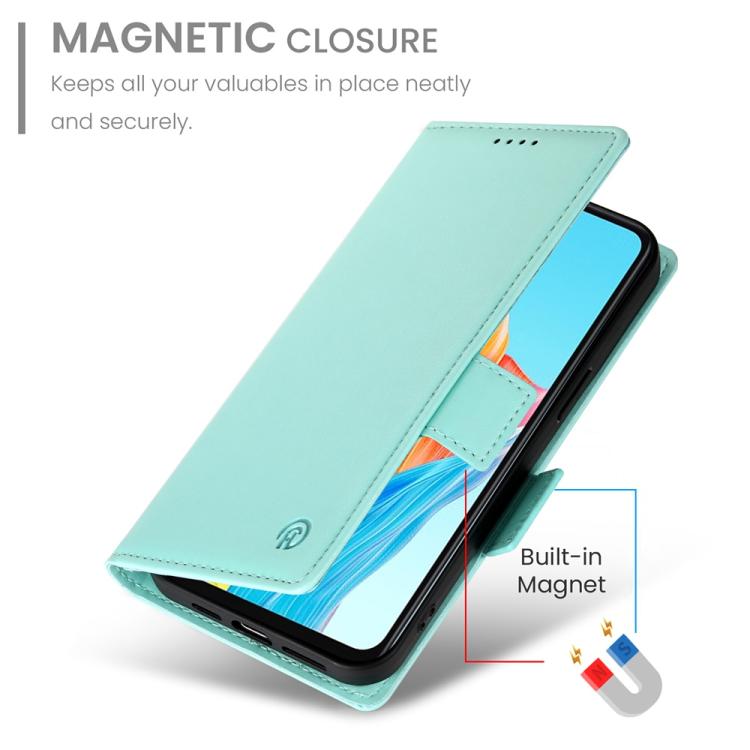 For OPPO A5 Pro 5G Global Side Buckle Magnetic Frosted Leather Phone Case