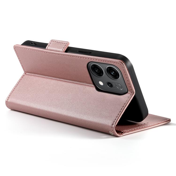 For OPPO Reno14 Global / Reno14 F 5G Side Buckle Magnetic Frosted Leather Phone Case