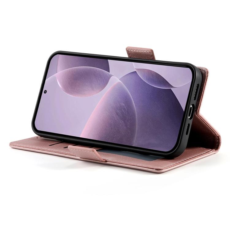 For OPPO Reno14 Global / Reno14 F 5G Side Buckle Magnetic Frosted Leather Phone Case