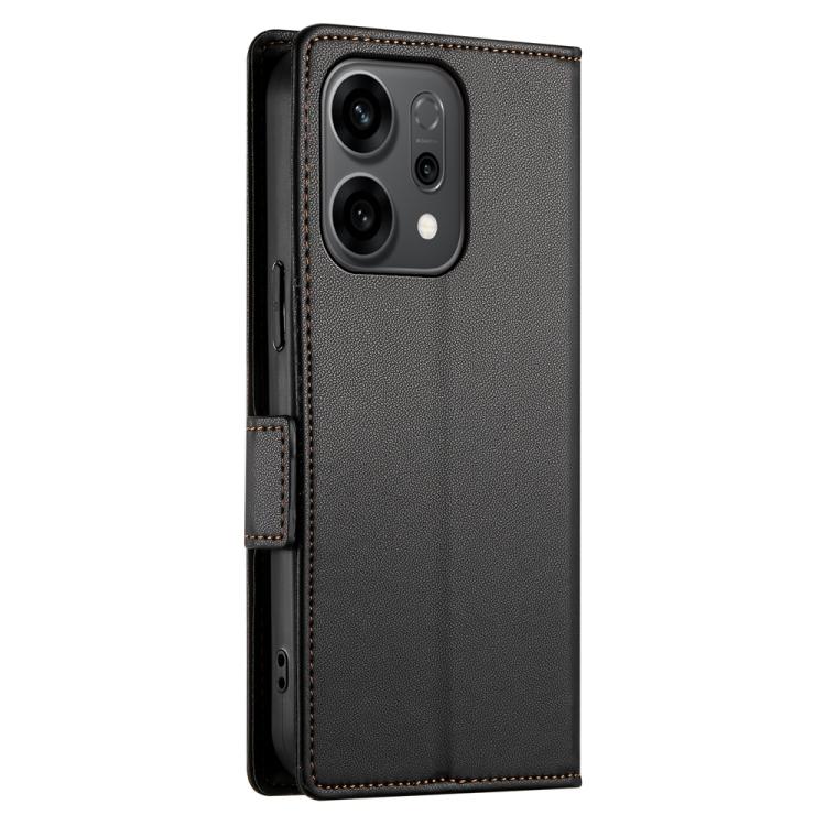 For OPPO Reno14 Global / Reno14 F 5G Side Buckle Magnetic Frosted Leather Phone Case