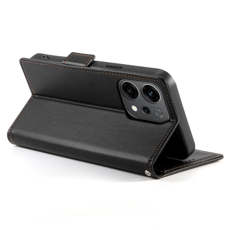For OPPO Reno14 Global / Reno14 F 5G Side Buckle Magnetic Frosted Leather Phone Case