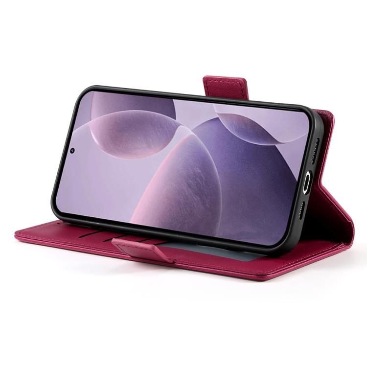 For OPPO Reno14 Global / Reno14 F 5G Side Buckle Magnetic Frosted Leather Phone Case