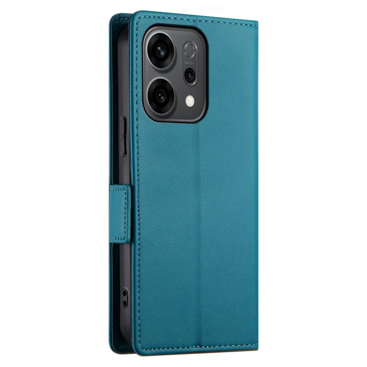 For OPPO Reno14 Global / Reno14 F 5G Side Buckle Magnetic Frosted Leather Phone Case