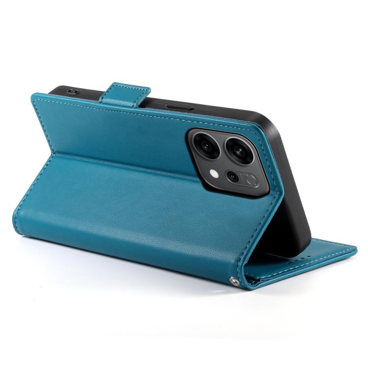 For OPPO Reno14 Global / Reno14 F 5G Side Buckle Magnetic Frosted Leather Phone Case