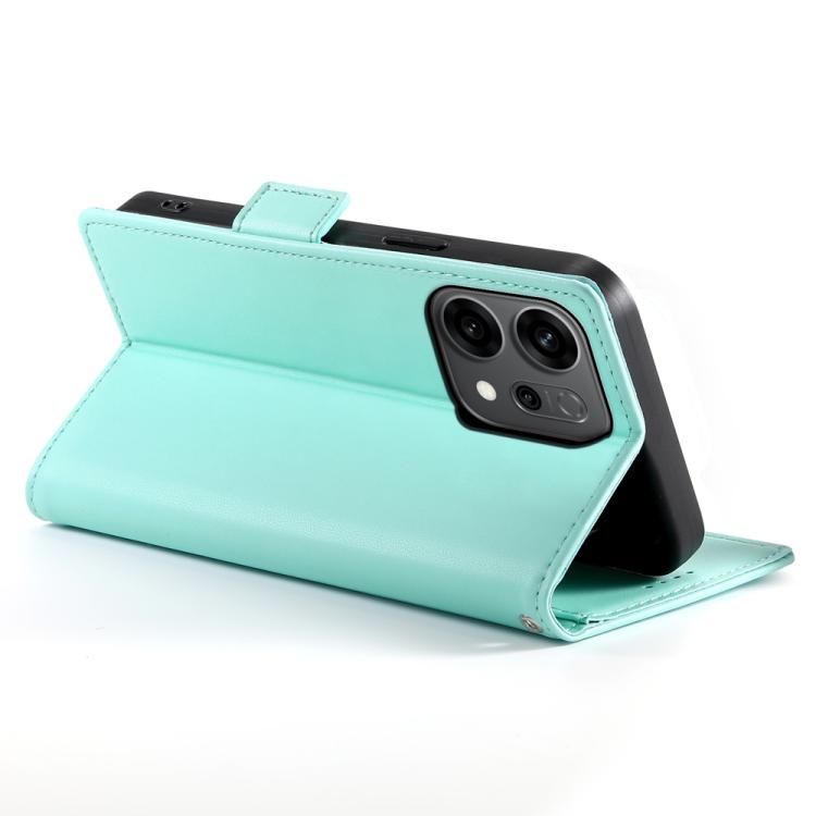 For OPPO Reno14 Global / Reno14 F 5G Side Buckle Magnetic Frosted Leather Phone Case