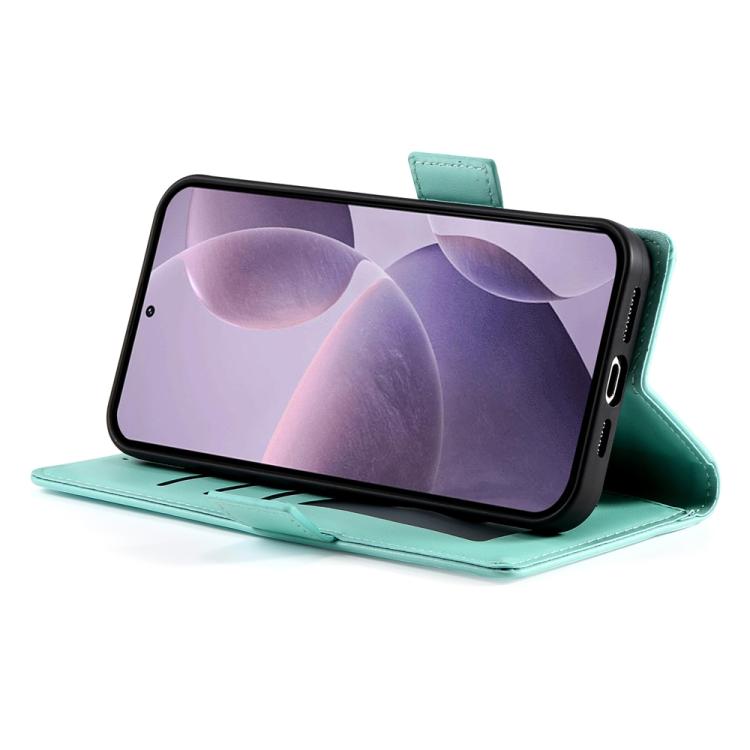 For OPPO Reno14 Global / Reno14 F 5G Side Buckle Magnetic Frosted Leather Phone Case