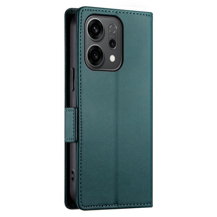 For OPPO Reno14 Global / Reno14 F 5G Side Buckle Magnetic Frosted Leather Phone Case