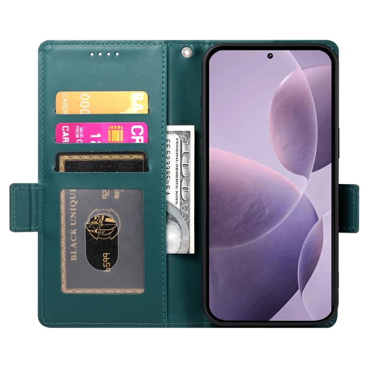 For OPPO Reno14 Global / Reno14 F 5G Side Buckle Magnetic Frosted Leather Phone Case