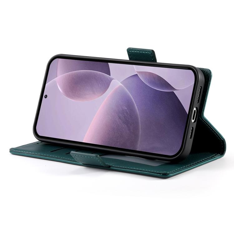 For OPPO Reno14 Global / Reno14 F 5G Side Buckle Magnetic Frosted Leather Phone Case